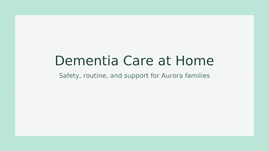 Family in Aurora reviewing a home care agency checklist with a professional caregiver