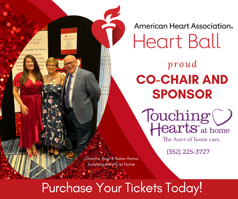 Home Care Gainesville FL - Touching Hearts at Home Co-Chairs and Sponsors 2023 Heart Ball to Benefit the American Heart Association