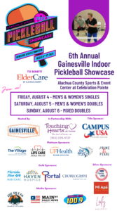 Elder Care Gainesville FL - 2023 Gainesville Sport Commission Indoor Pickleball Showcase in Partnership with Touching Hearts at Home