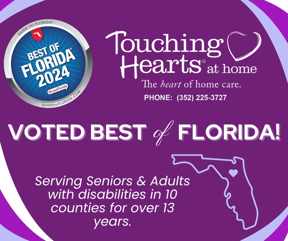 Home Care Gainesville FL - Touching Hearts at Home Awarded Best Home Care in Florida!