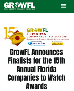 In-Home Care Gainesville. FL - Touching Hearts at Home Named a Finalist for GrowFL Awards