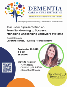 Alzheimer's Care Gainesville, FL - From Sundowning to Success: Dementia Care Tools for Families with Guest Speaker Christina Ramos